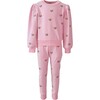 Women's Embroidered Heart All Over Set Pink - Mixed Apparel Set - 1 - thumbnail