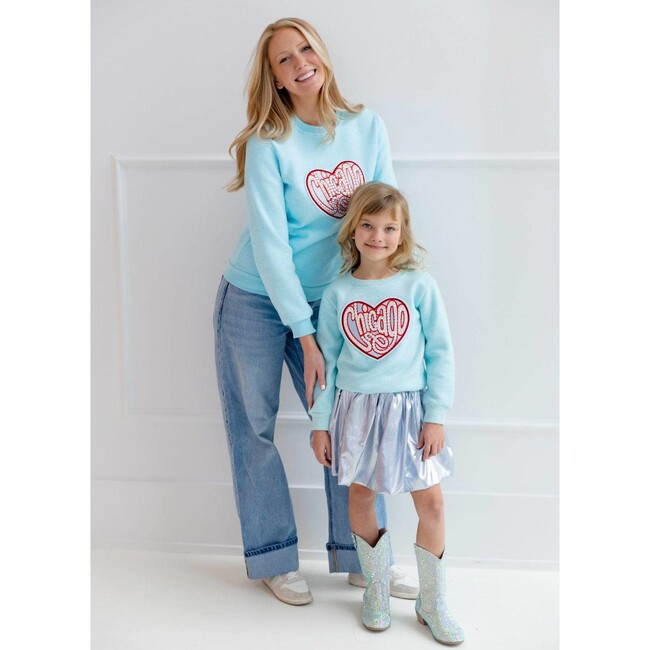 Women's Chicago Sparkle Heart Sweatshirt - Sweatshirts - 4