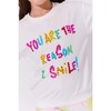 Women’s White You are The Reason I Smile Sweatshirt - Sweatshirts - 2