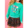 Women's Good Vibes Only Sweatshirt Green - Sweatshirts - 3