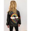 Women's Crystal Rain Leather Jacket - Jackets - 2