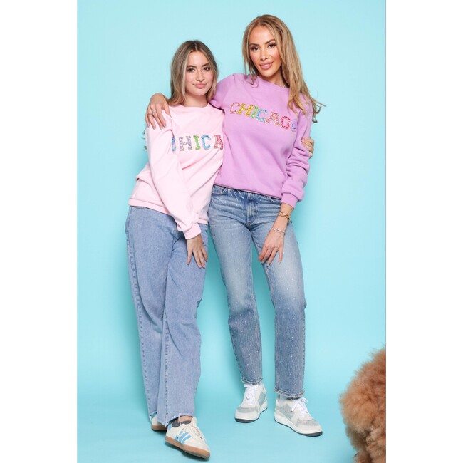 Women's Chicago Gem Sweatshirt - Pink - Sweatshirts - 6