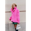 Women's Elle Crystal Faux Fur Coat - Coats - 4