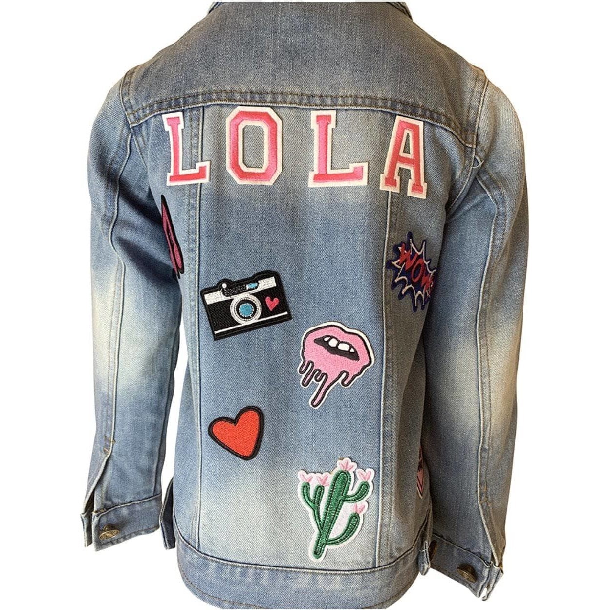Womens Customizable Patch Denim Jacket Light - Jackets - 1
