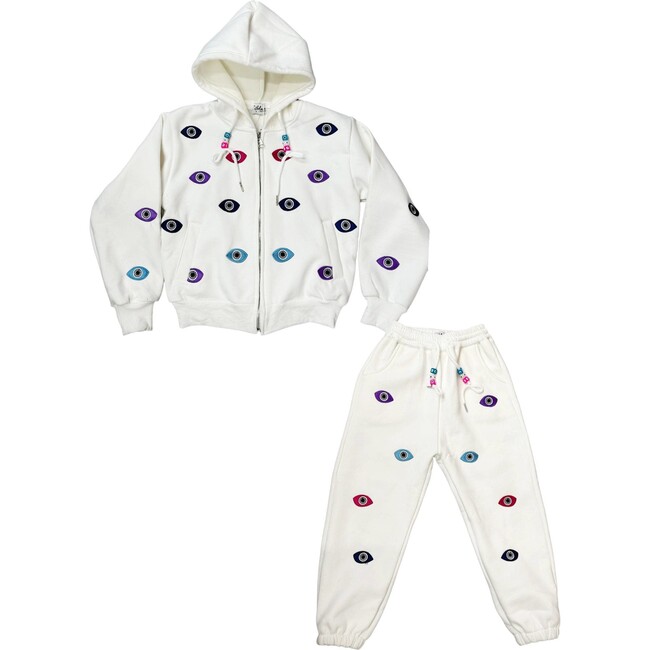 Women’s Rainbow Evil Eye Jogger Set