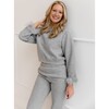 Women's Grey Feather Athletic Set - Mixed Apparel Set - 2