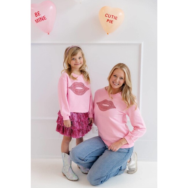 Women's Crystal Lip Sweatshirt - Sweatshirts - 3