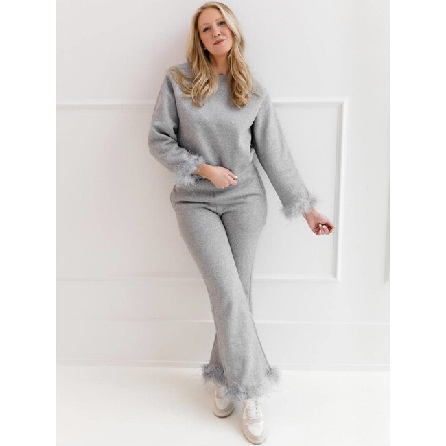 Women's Grey Feather Athletic Set - Mixed Apparel Set - 4