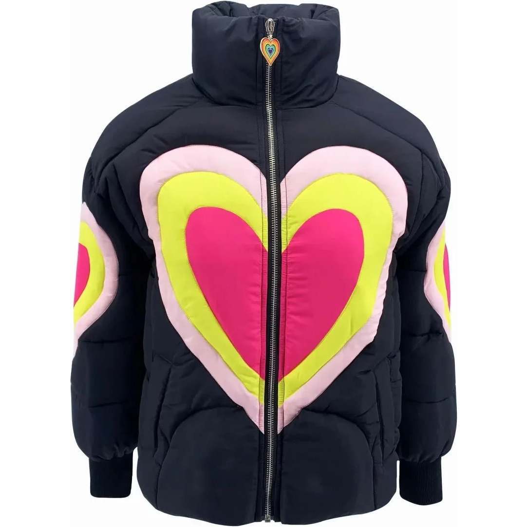 Women's Electric Hearts Puffer - Coats - 1