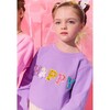 Happy Bunny Crystal Sweatshirt Lavender - Sweatshirts - 4