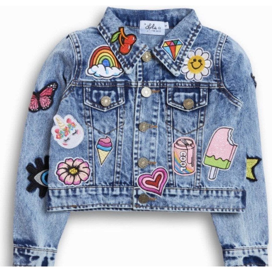 Women's All About The Patch Crop Denim Jacket - Jackets - 1