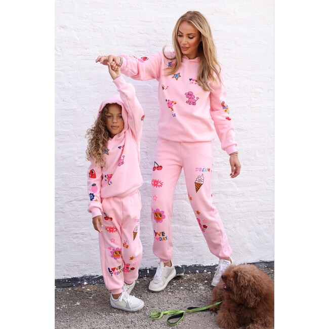 Women's Doodle Art Set Pink Pink - Mixed Apparel Set - 6