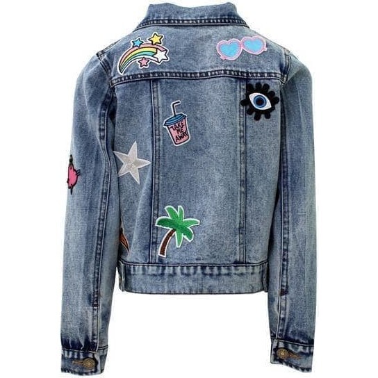 Women's All About The Patch Crop Denim Jacket - Jackets - 6