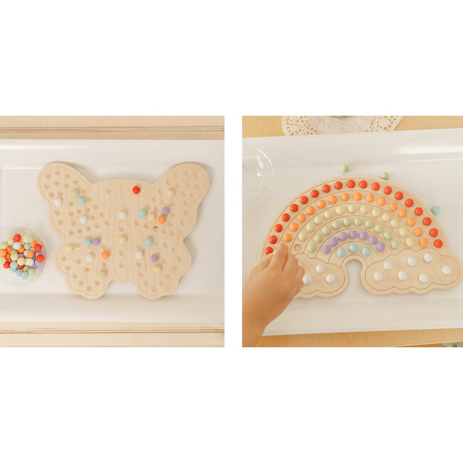 Wooden Activity  Board Bundle, Rainbow