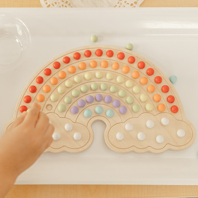 Wooden Activity  Board, Rainbow