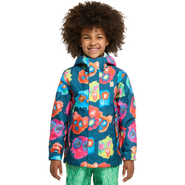 Chip Rain Jacket "Pets", Deep Petrol - Raincoats - 7