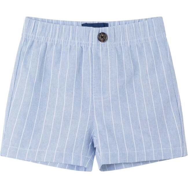 Infant Pinstripe Vest & Short Set, Chambray - Mixed Apparel Set - 5