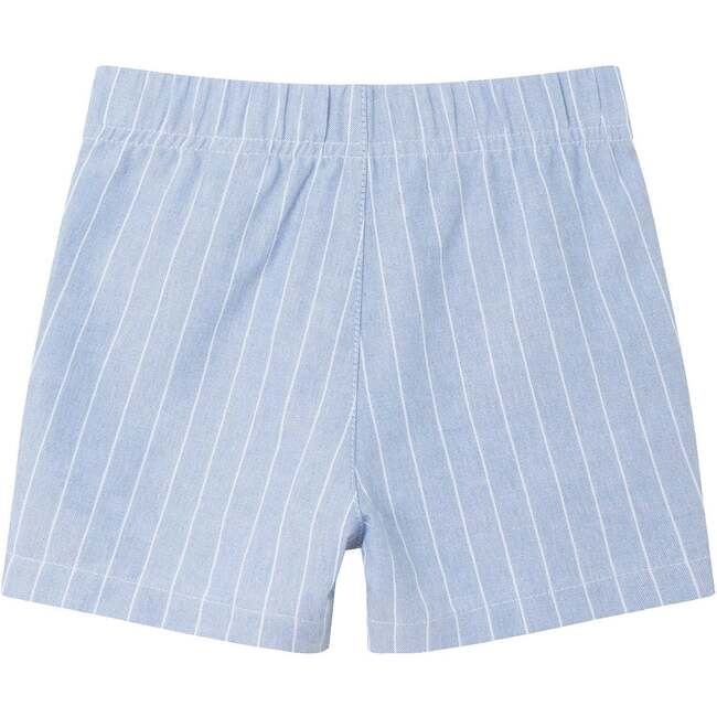 Infant Pinstripe Vest & Short Set, Chambray - Mixed Apparel Set - 6