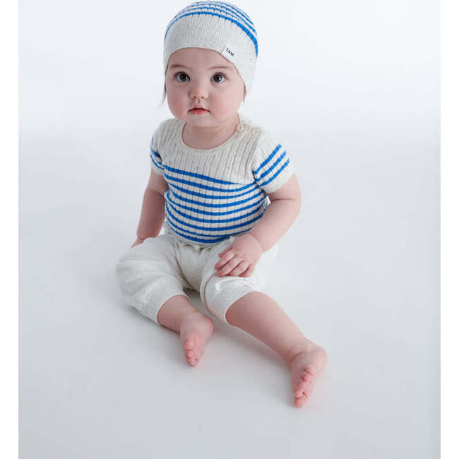 Ribbed Short Sleeve Top - T-Shirts - 7