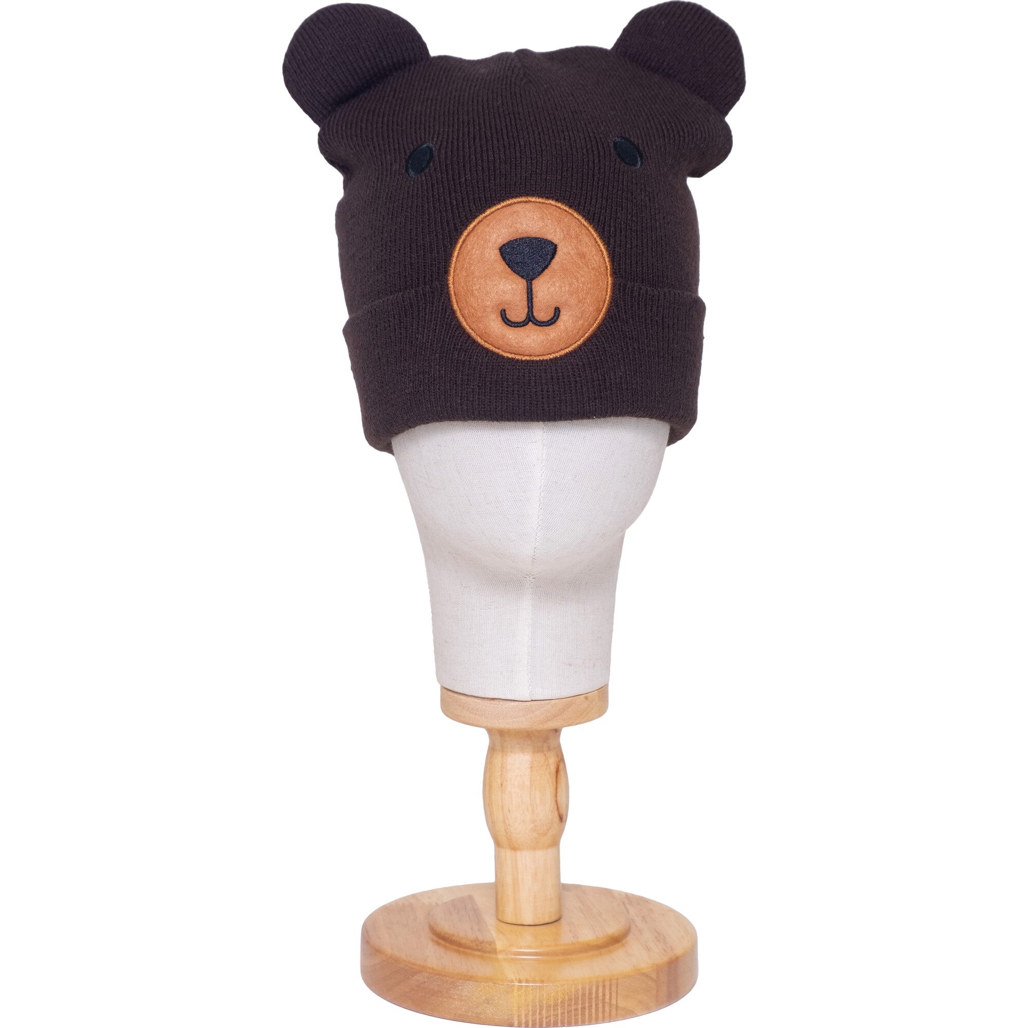The Big Face Beanie, Bear - Hats - 1