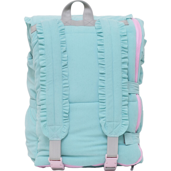 Sleep-N-Pack™ Little Kid  Size Sleeping Bag Backpack,Bows & Ruffles Tanager Turquoise Corduroy - Hats - 5