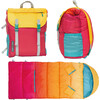 Sleep-N-Pack™ Big Kid Size Sleeping Bag Backpack ,Color Block Sunset Ombre - Hats - 1 - thumbnail