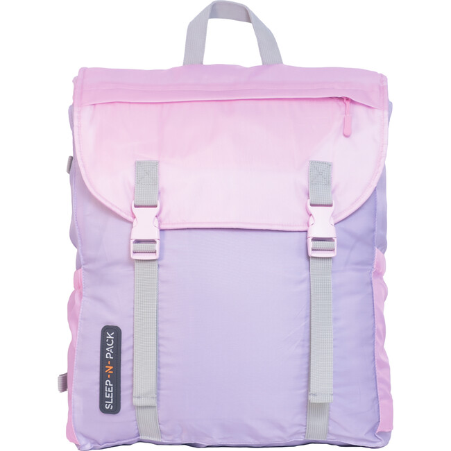 Sleep-N-Pack™ Big Kid Sleeping Bag Backpack, Color Block Pink/Lilac/Coconut - Sleepbags - 2