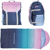 Sleep-N-Pack™ Big Kid Size Sleeping Bag Backpack, Color Block Camp Collection: Blue Ombre - Hats - 1 - thumbnail
