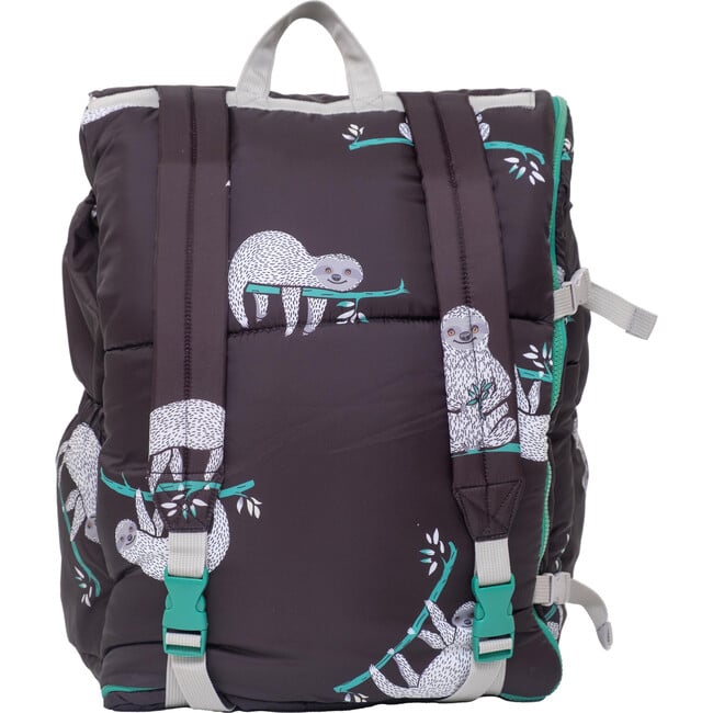 Sleep-N-Pack™ Big Kid Sleeping Bag Backpack ,Lounging Sloths in Black - Hats - 3