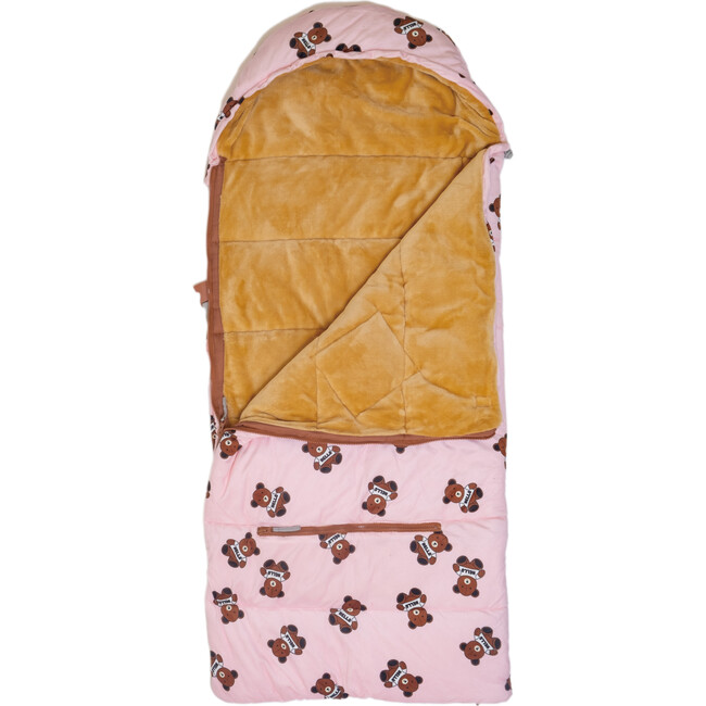 Sleep-N-Pack™ Little Kid Size Sleeping Bag Backpack, Cozy Mink Collection: Teddy Bears - Hats - 5