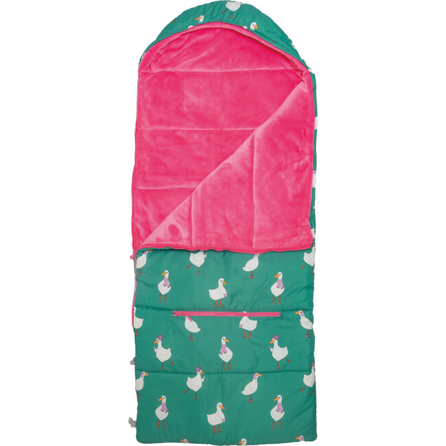 Sleep-N-Pack™ Big Kid Sleeping Bag Backpack ,Silly Ducks - Hats - 5