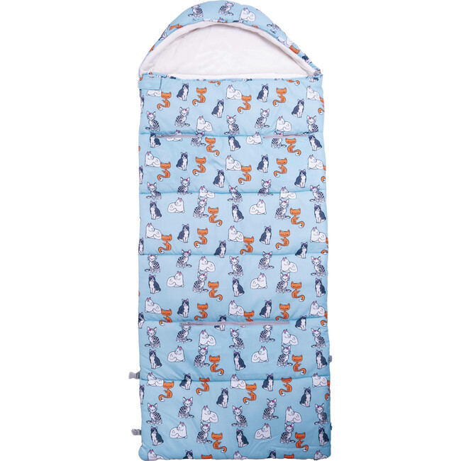Sleep-N-Pack™ Big Kid Sleeping Bag Backpack, Sweet Cats - Hats - 6