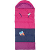 Sleep-N-Pack™  Big Kid Size Sleeping Bag Backpack ,Color Block Raspberry Sorbet, Navy & Winterberry - Sleepbags - 6