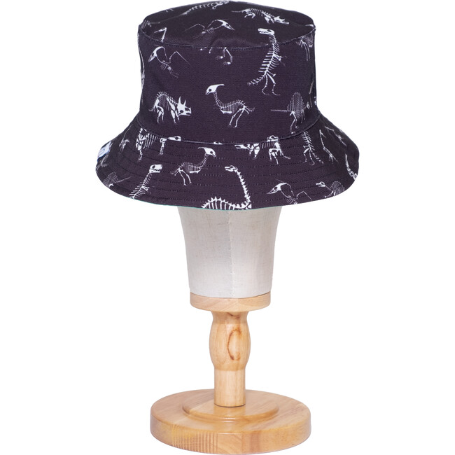 Reversible Glow-in-the-Dark Bucket Hat ,Dino Skeleton Bones - Hats - 6