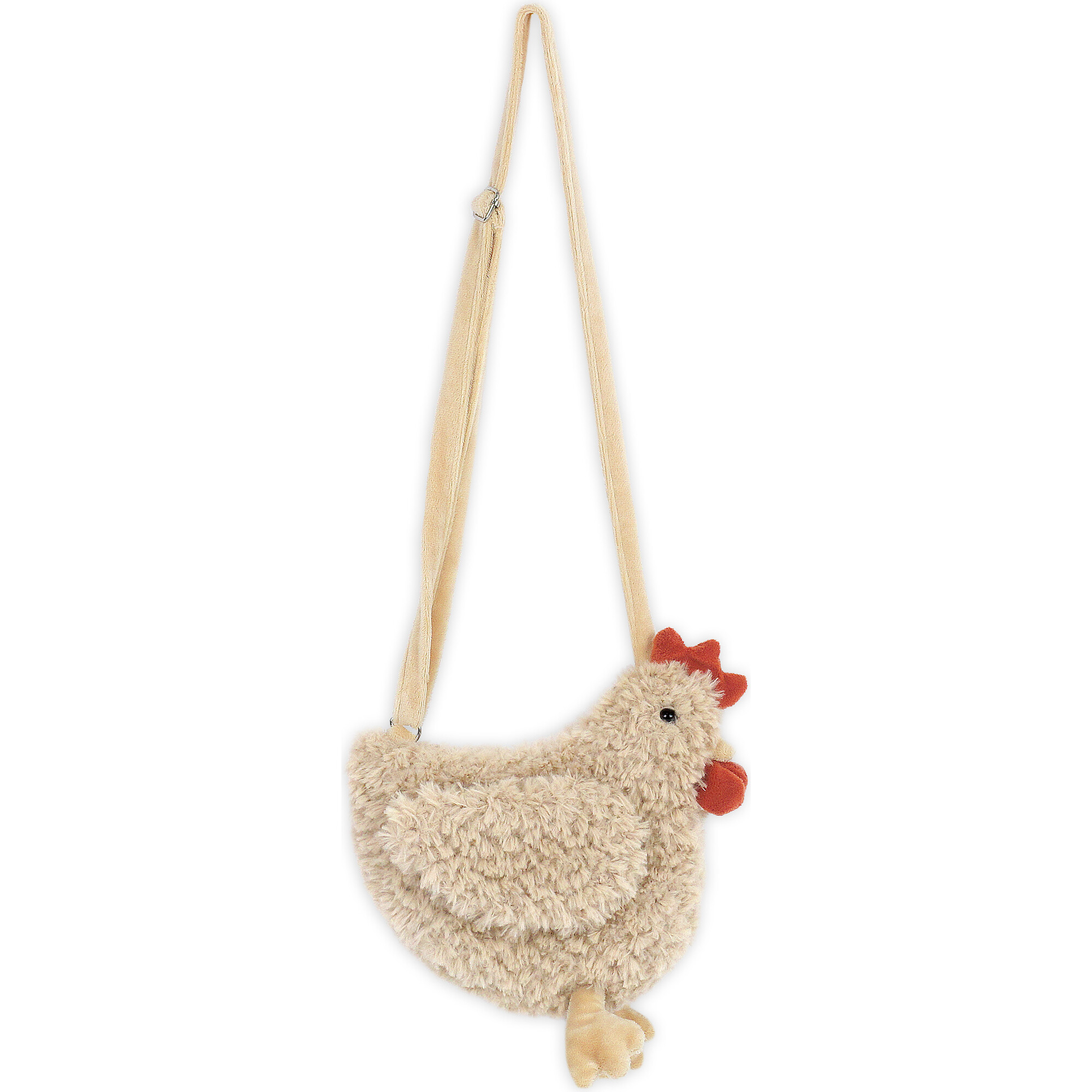 Hazel Hen Cross Body Purse, Tan - Plush - 1