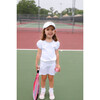 Tennis Bow Visor, White - Hats - 2