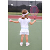 Girls' Customizable Bow Visor, White/Pink - Hats - 4