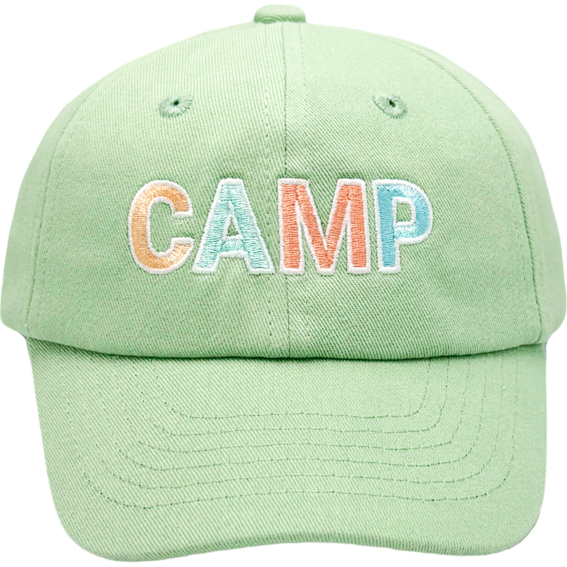 CAMP Baseball Hat, Green - Hats - 1