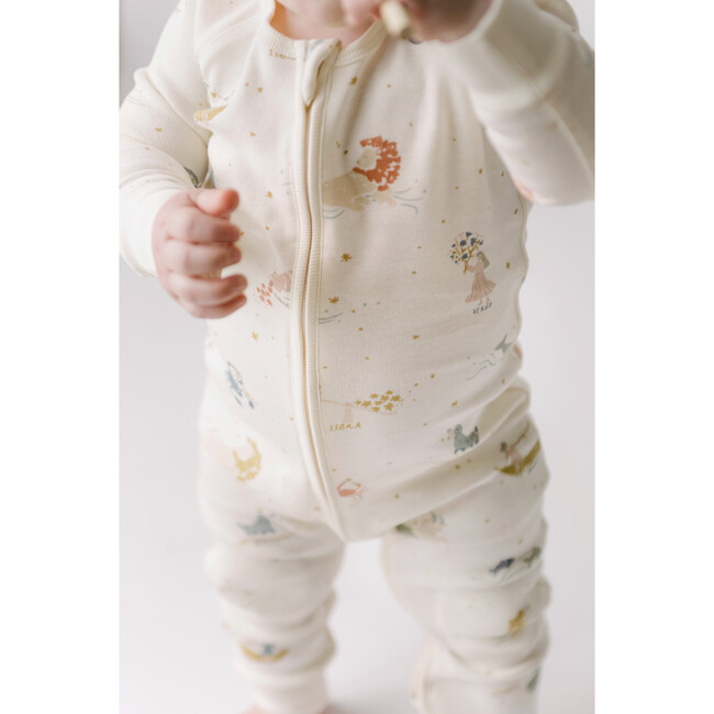 Ribbed Baby Footless Sleeper, Zodiac - Pajamas - 2