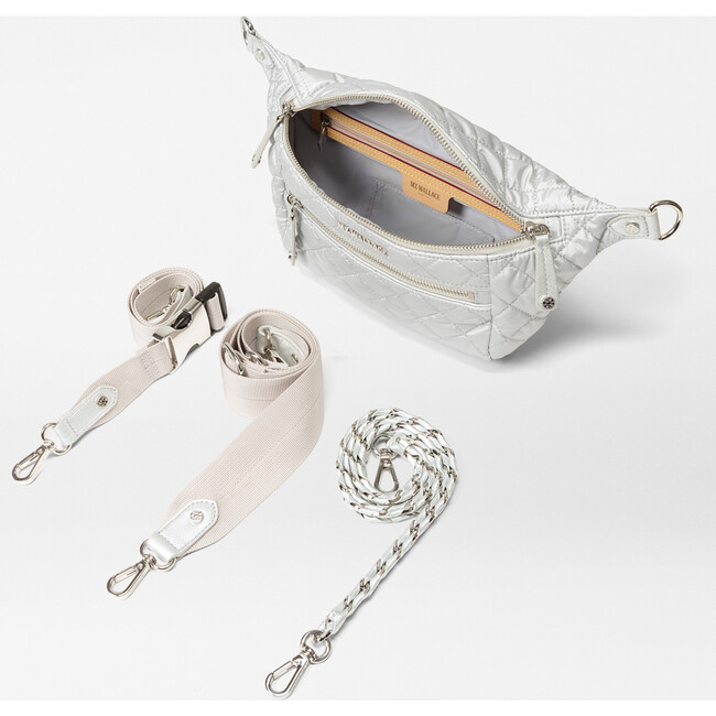 Small Crosby Sling, Oyster Metallic - Bags - 2