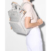 Medium Metro Utility Backpack, Oyster Metallic - Bags - 3
