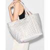 Large Empire Tote, Oyster Metallic - Bags - 2