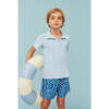 Terry Cotton Polo Shirt, Light Blue - Polo Shirts - 2