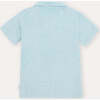 Terry Cotton Polo Shirt, Light Blue - Polo Shirts - 5
