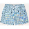 Men's Swim Shorts, Blue Floral - Swim Trunks - 1 - thumbnail