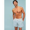 Men's Swim Shorts, Blue Floral - Swim Trunks - 2