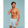 Men's Swim Shorts, Blue Floral - Swim Trunks - 6