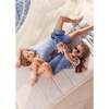 Girls' Ruffle Swimsuit, Blue Geo - One Pieces - 4