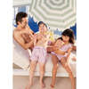 Girls' Ruffle Bikini, Pink Geo - Two Pieces - 4
