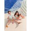 Girls' Ruffle Swimsuit, Green Stripes - One Pieces - 6